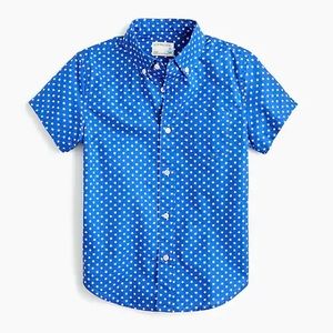 🆕 J. Crew Cuts Stars Short Sleeve Button Down